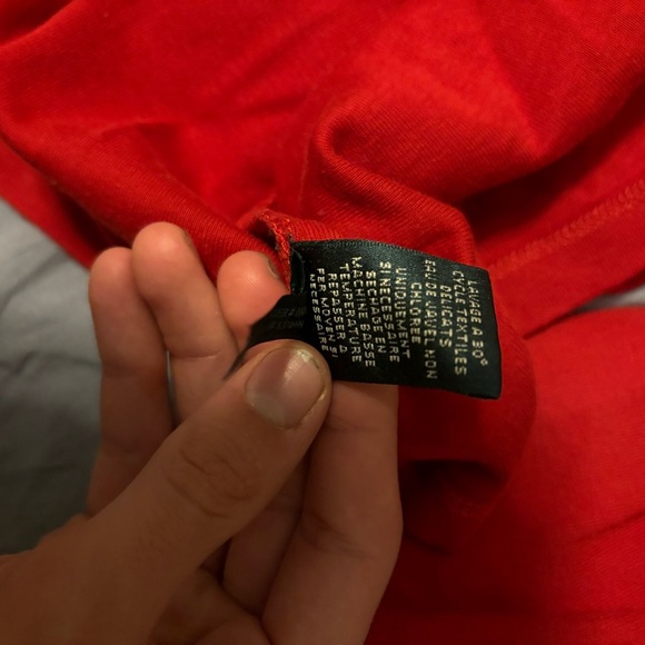 Lauren Ralph Lauren Women’s Unique Red Longsleeve XL 100% Cotton Blouse NWOT - Picture 9 of 11